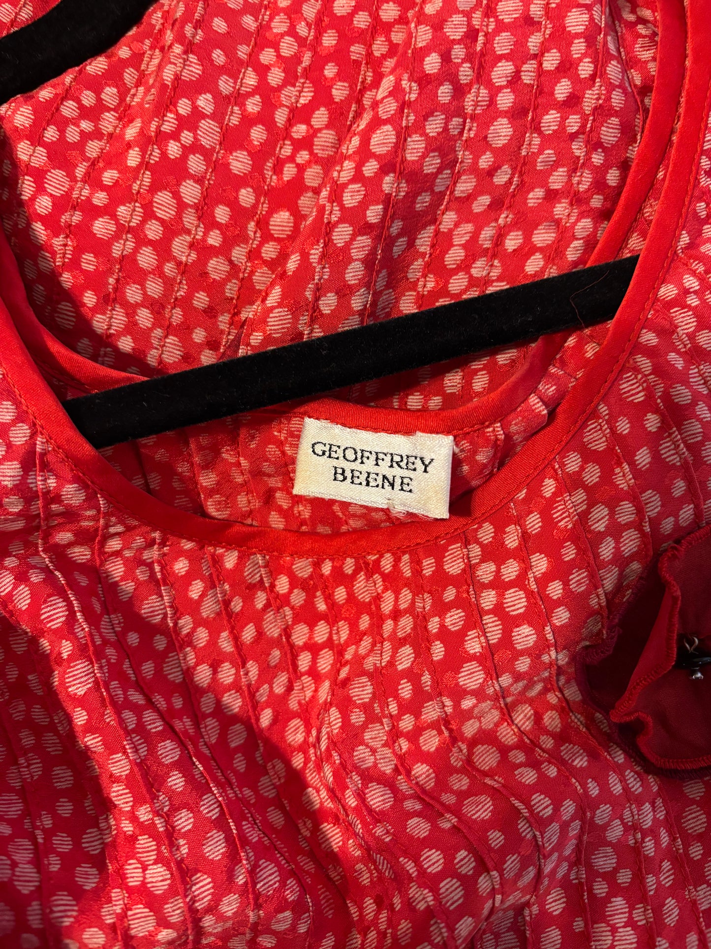 Geoffrey Beene Spring/Summer 1983 Cherry Silk Ensemble