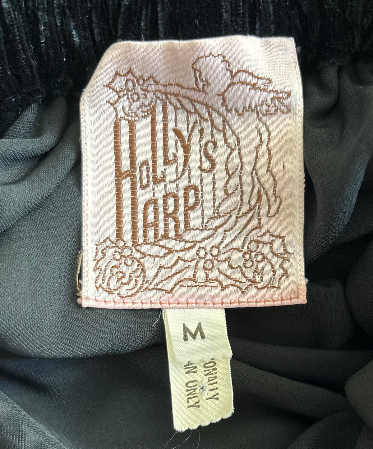 Holly Harp 1970s-1980s Black Velvet Strapless Gown
