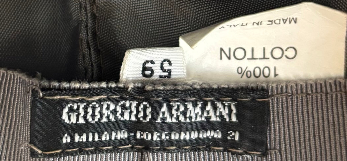 Giorgio Armani 1990s Brown Cotton Corduroy Hat
