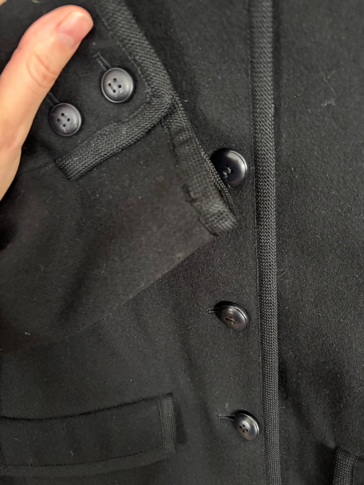 Yves Saint Laurent Fall/Winter 1982 Black Wool Jacket