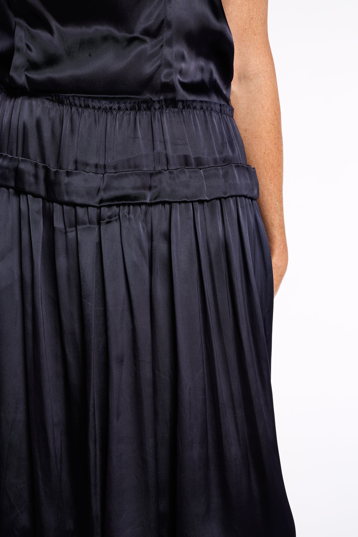 Lanvin Fall/Winter 2006 Deep Indigo Silk Drop Waist Dress