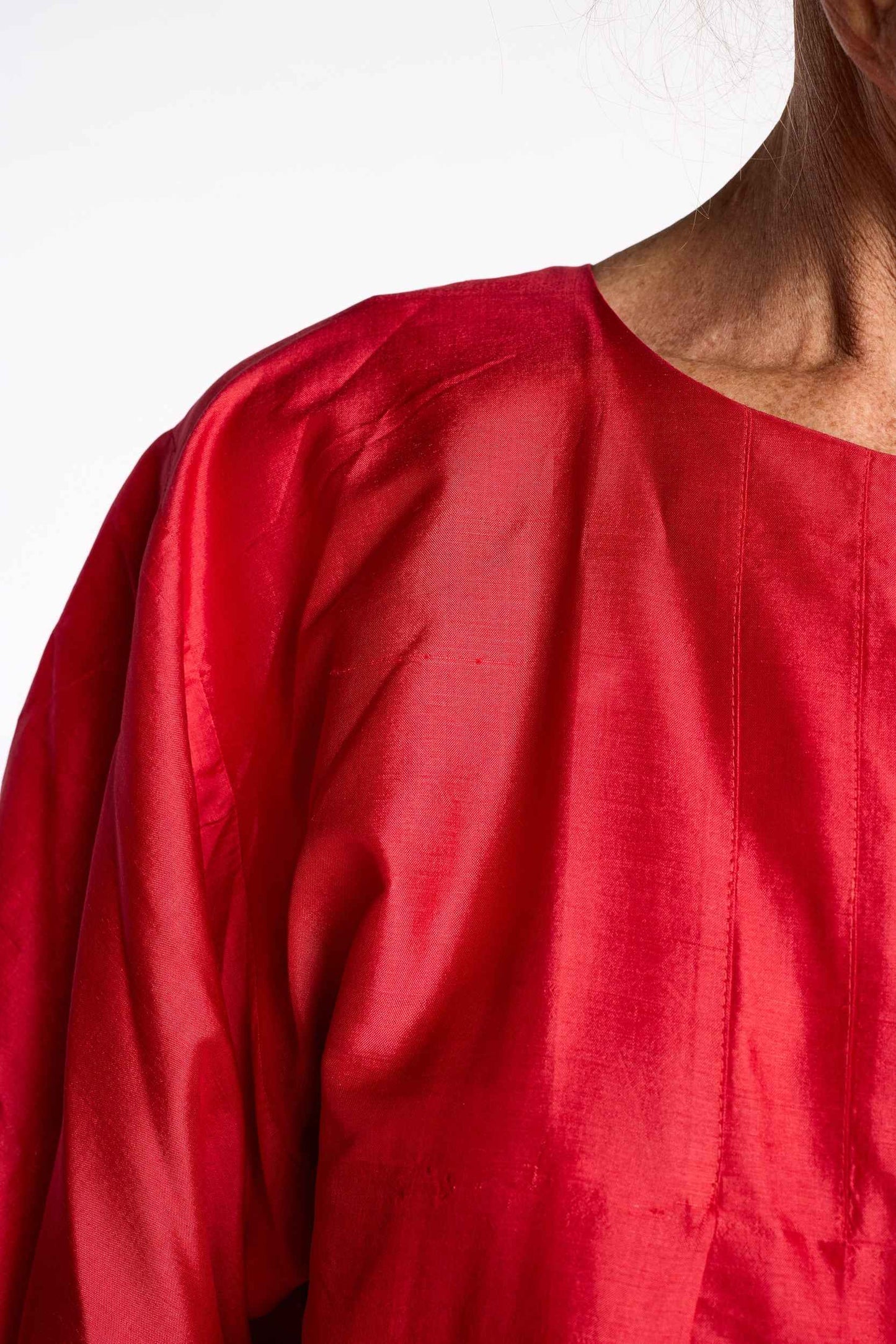 Silk 1980s Cherry Caftan