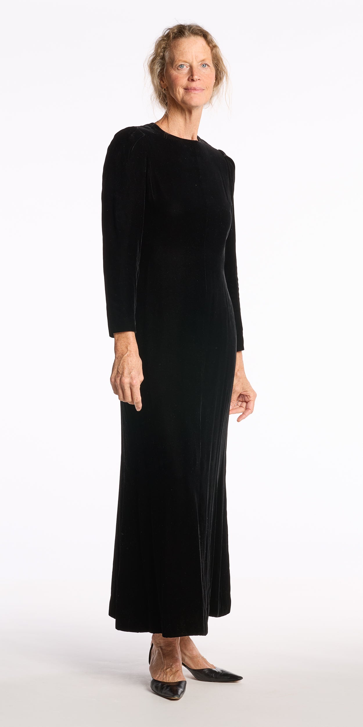 Bill Blass 1980s Velvet Gown