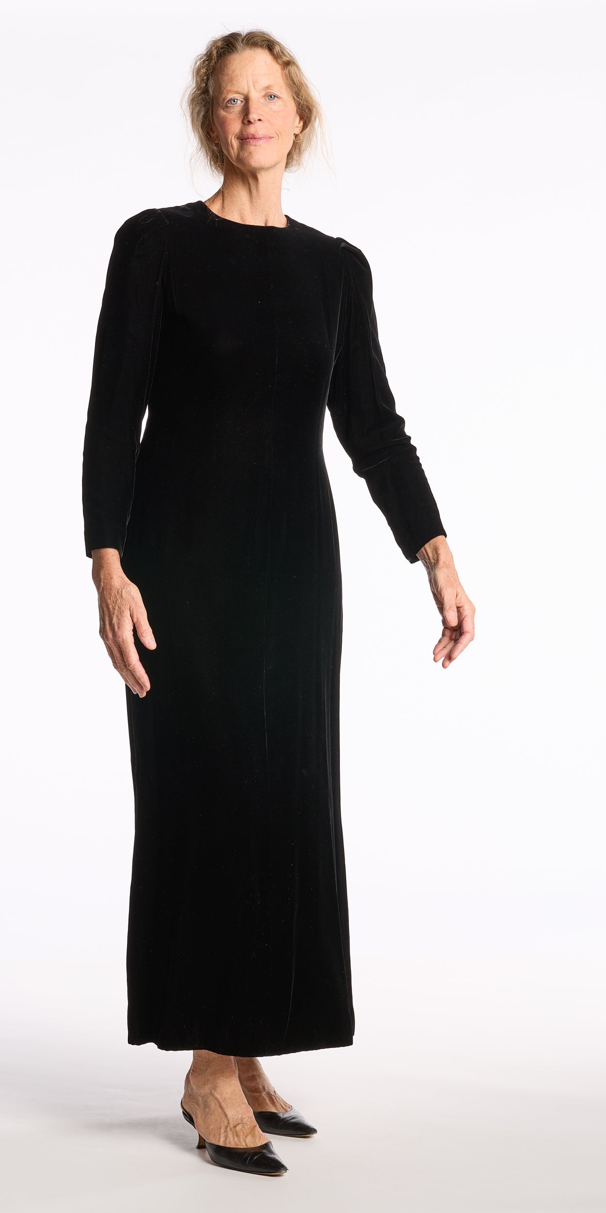 Bill Blass 1980s Velvet Gown