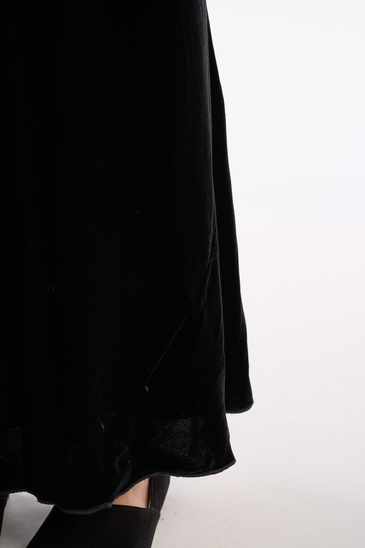 Holly Harp 1990s Velvet Bias Cut Gown