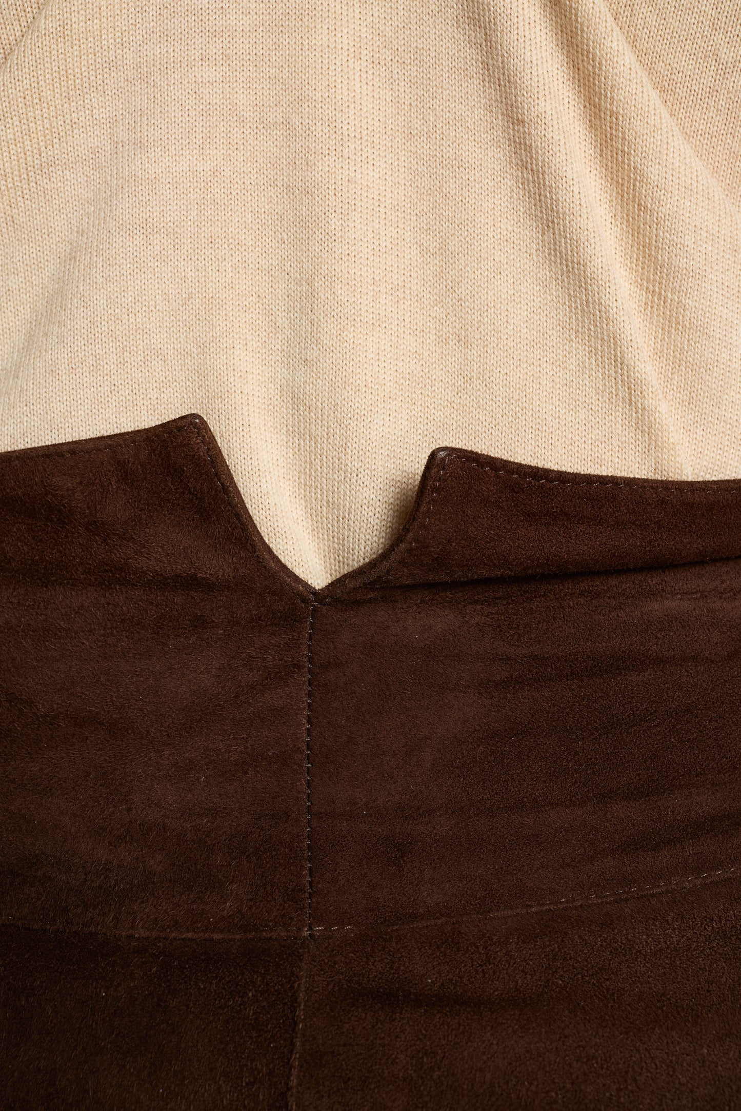 Romeo Gigli 1990s Chocolate Suede Pants
