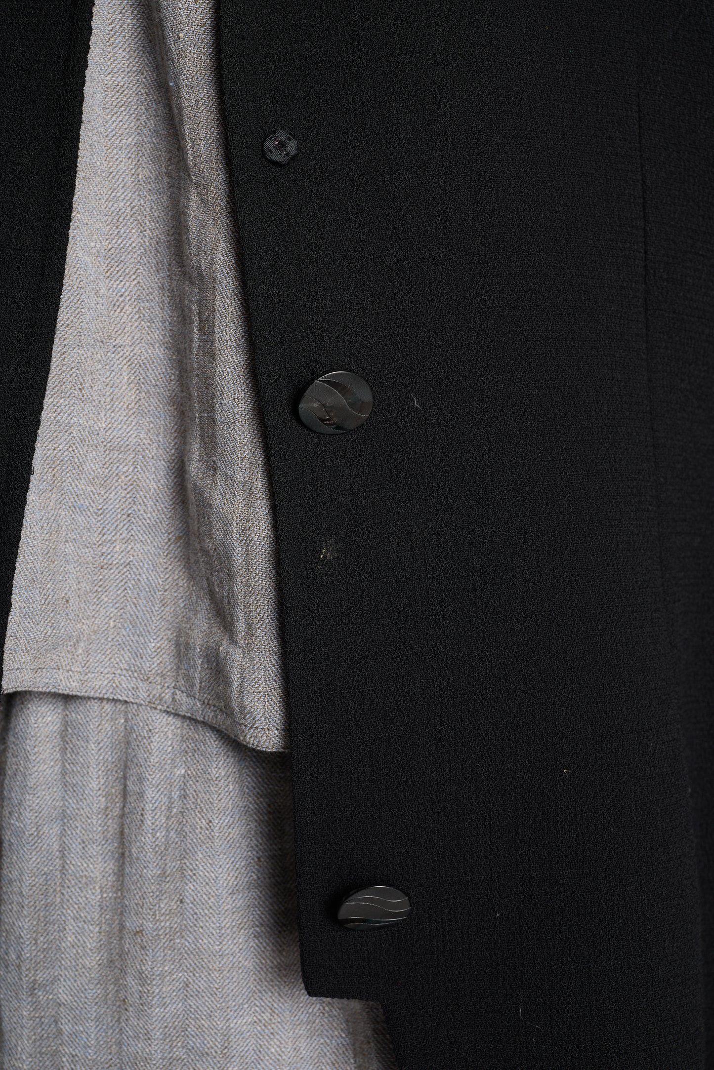 Bill Blass 1980s Scalloped Rayon Blazer