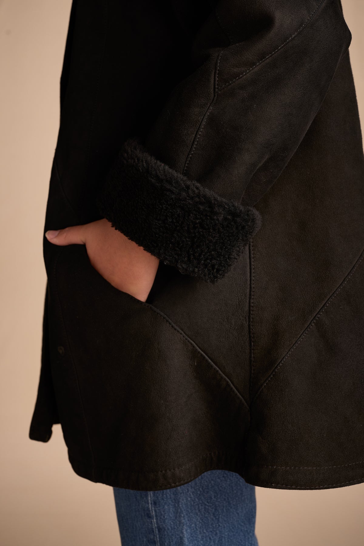 Geoffrey Beene 1980s Shearling Coat