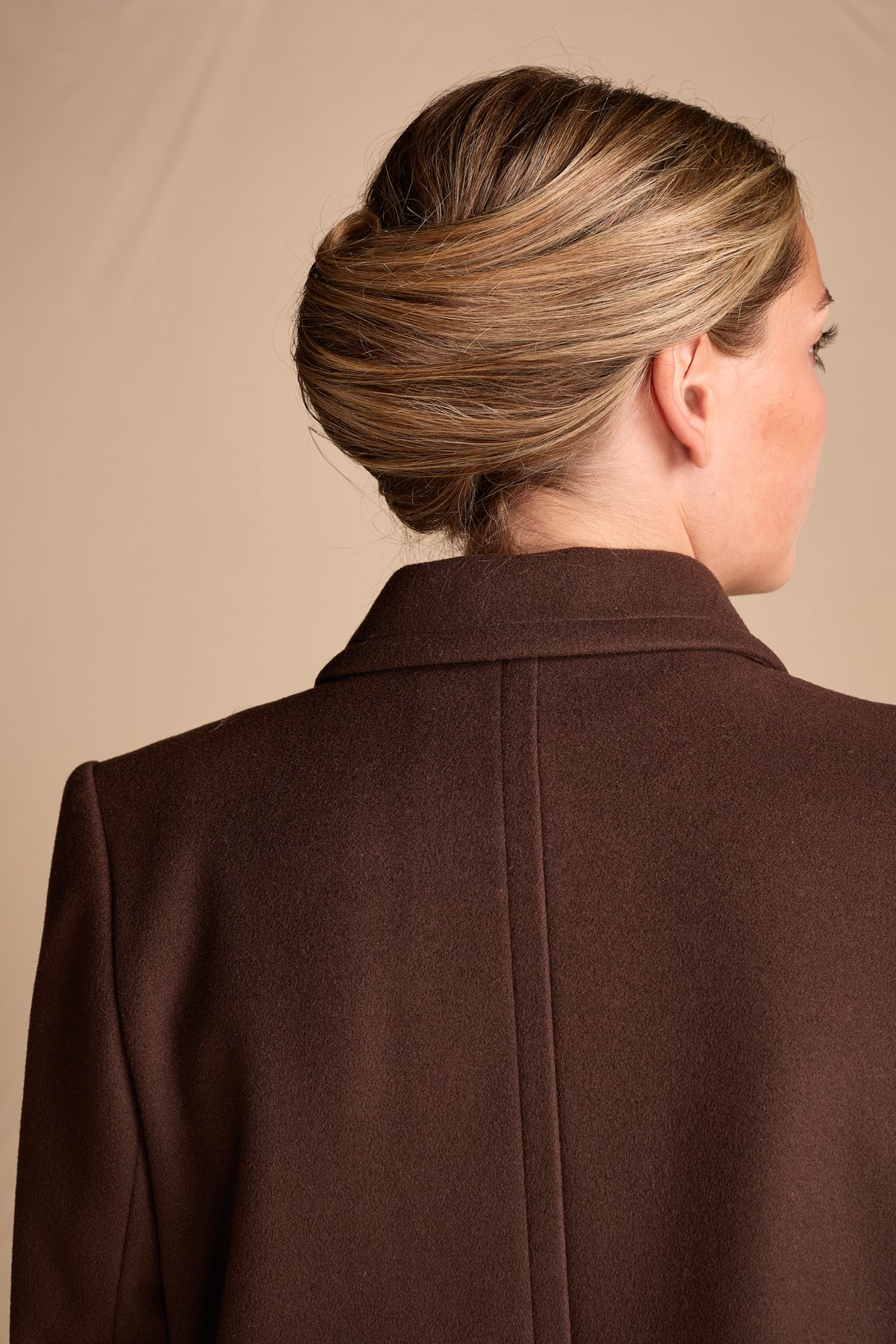 Yves Saint Laurent 1990s Chocolate Brown Wool Coat