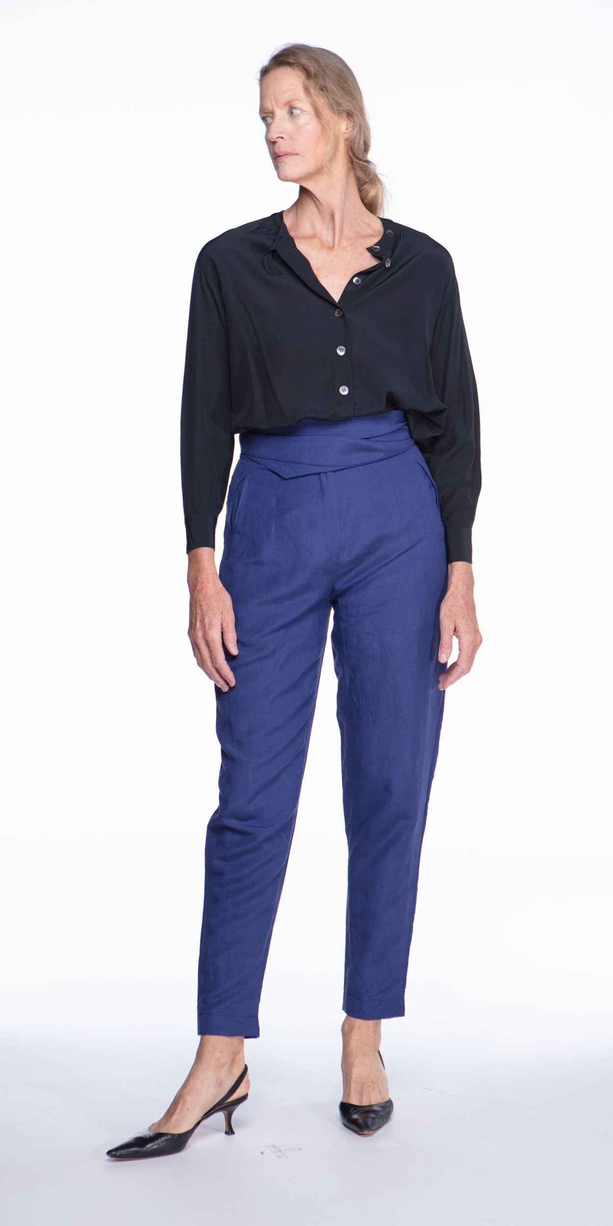 Dries van Noten 1990s linen tie-waist pants