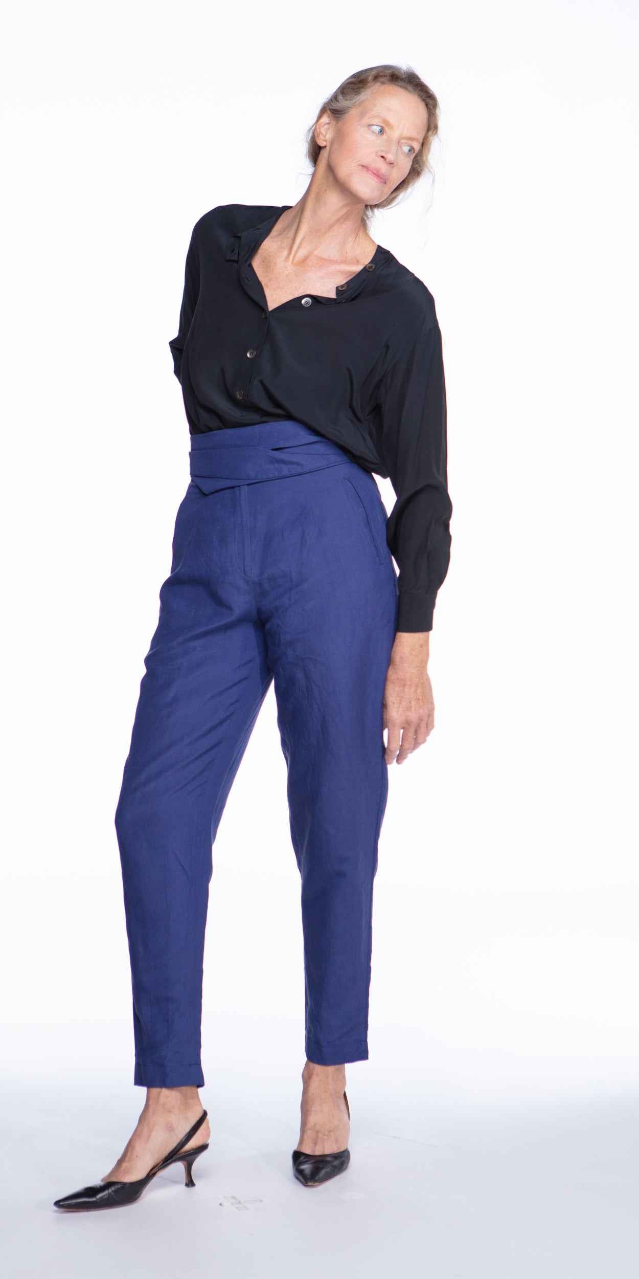 Dries van Noten 1990s linen tie-waist pants