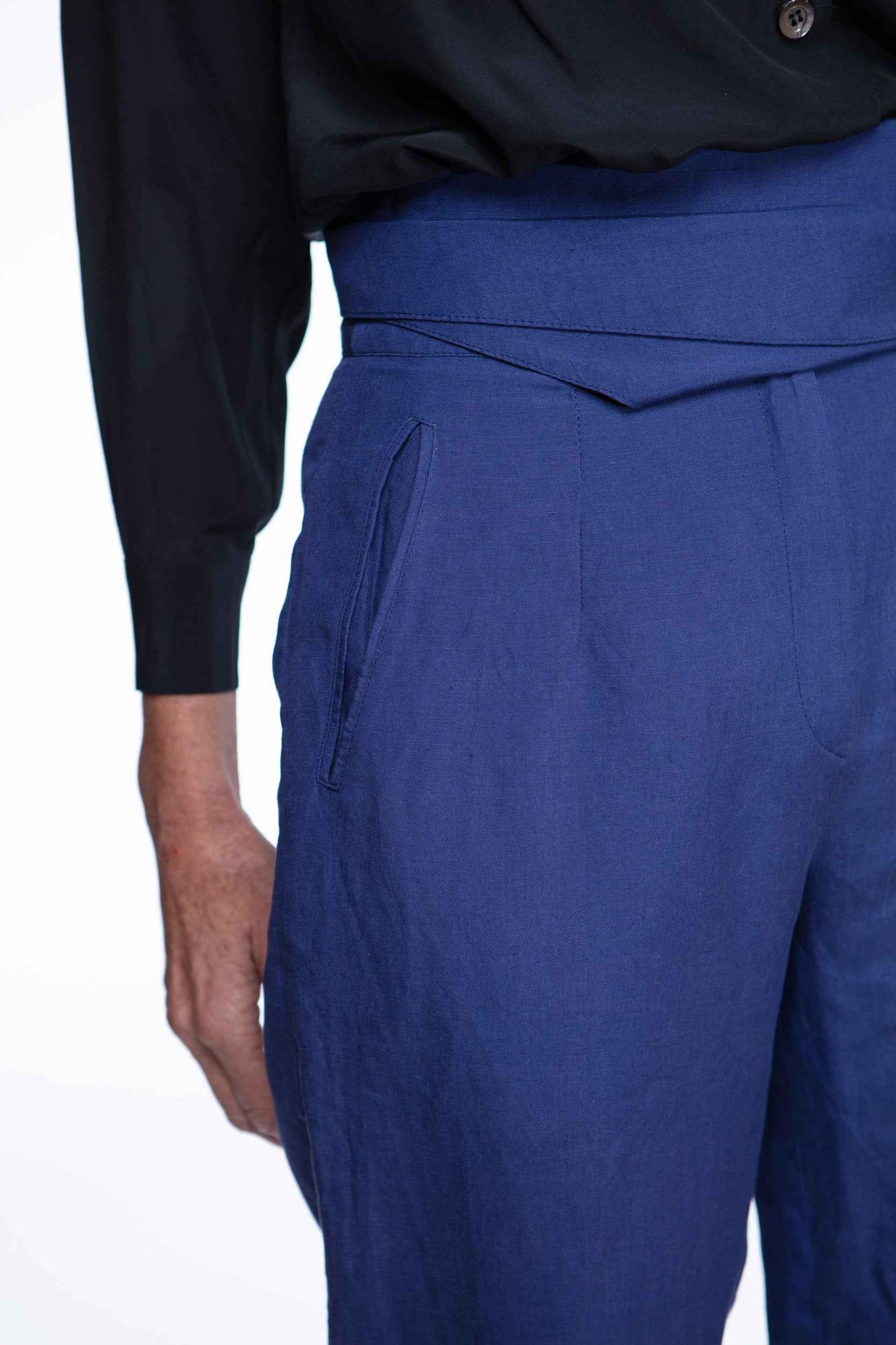 Dries van Noten 1990s linen tie-waist pants