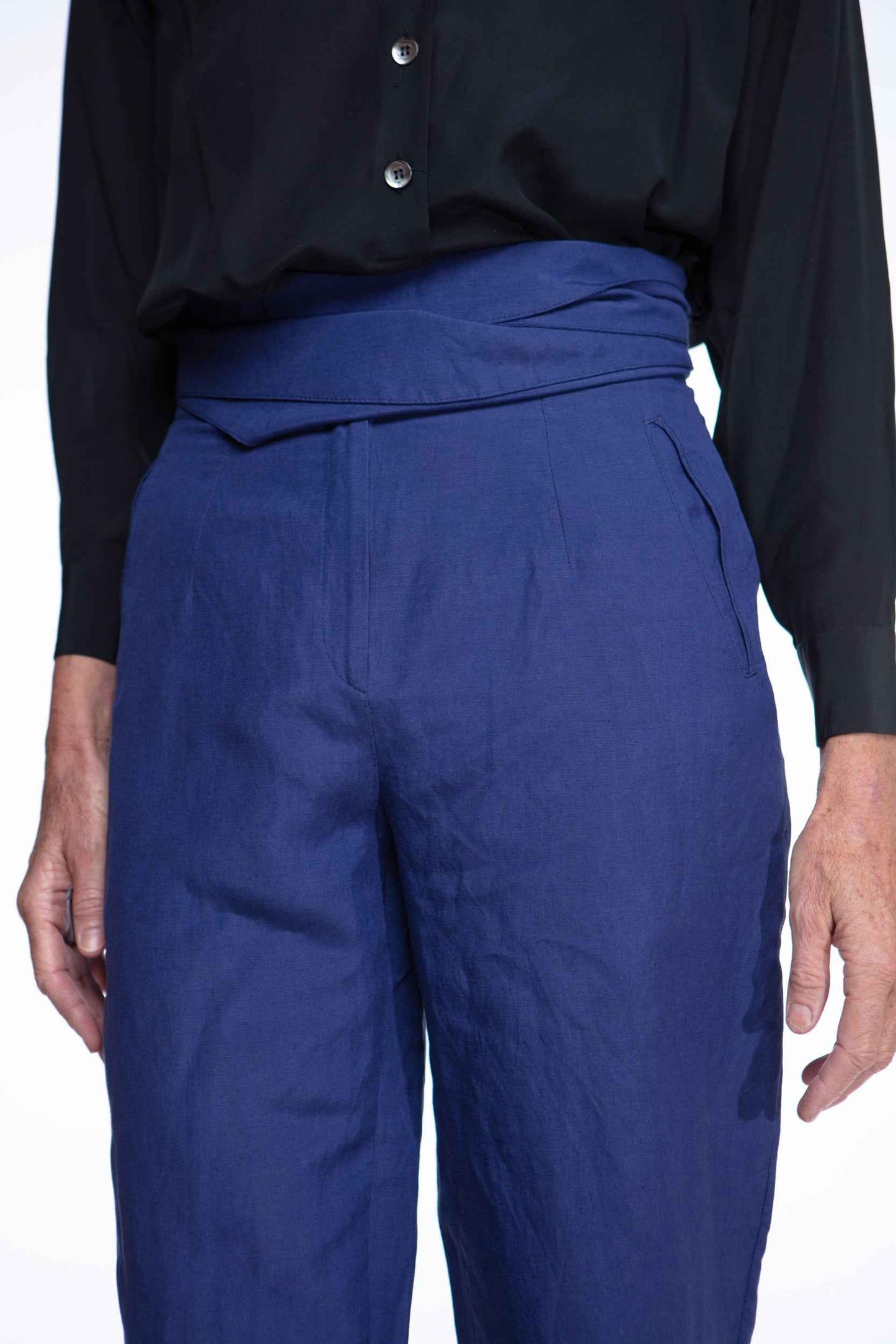 Dries van Noten 1990s linen tie-waist pants