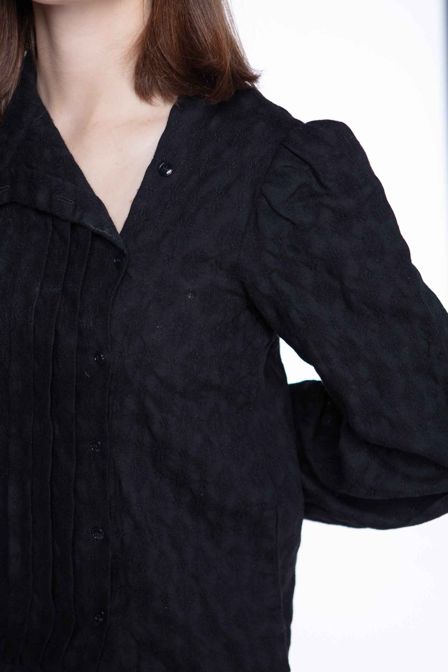 Oscar de la Renta textured wool blouse