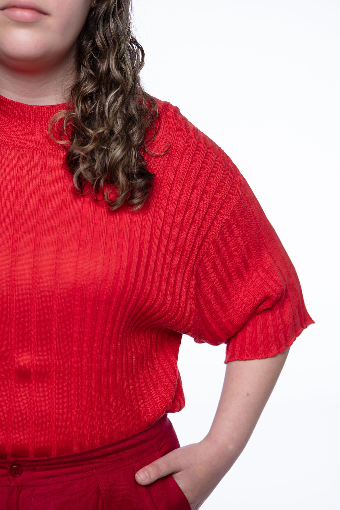 Ribbed knit top