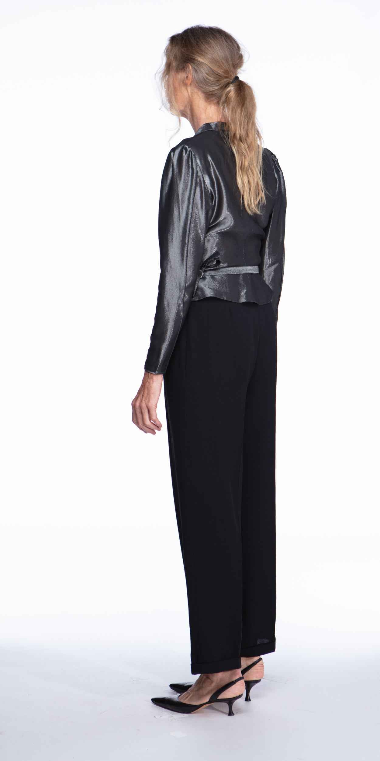 Emporio Armani wool pleated trouser pants