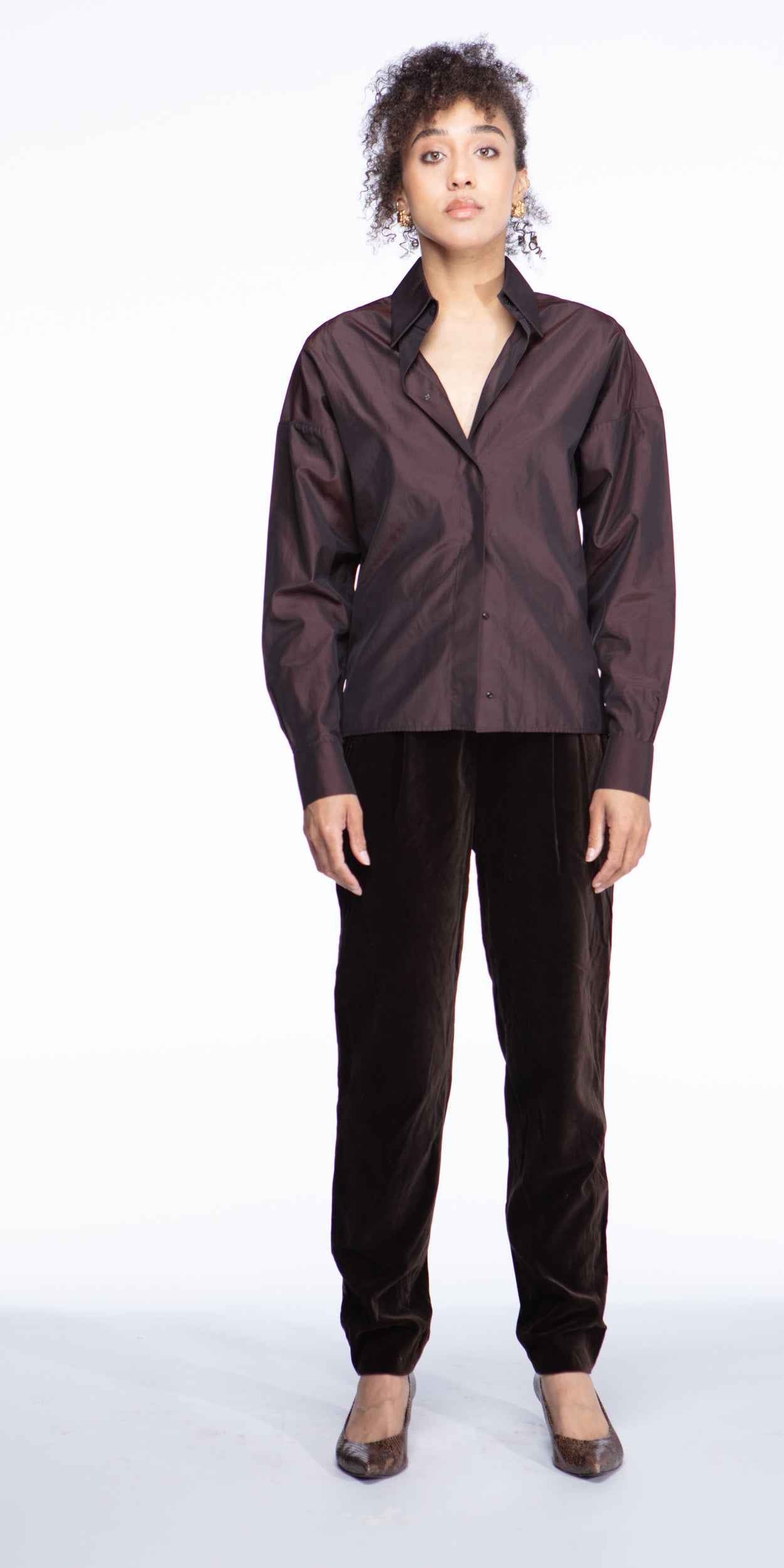 Yves Saint Laurent silk-cotton shirt