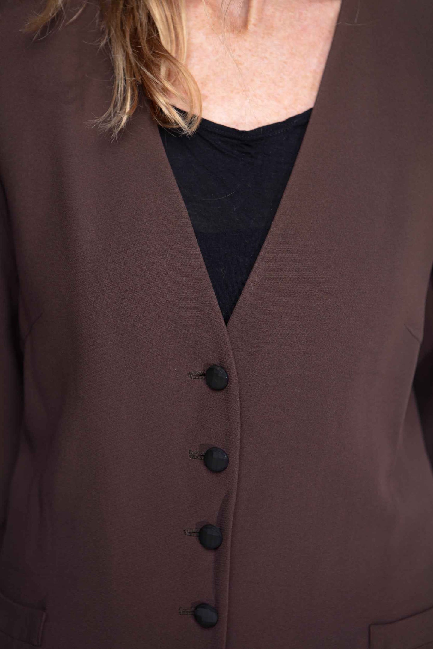 Valentino scalloped crepe duster