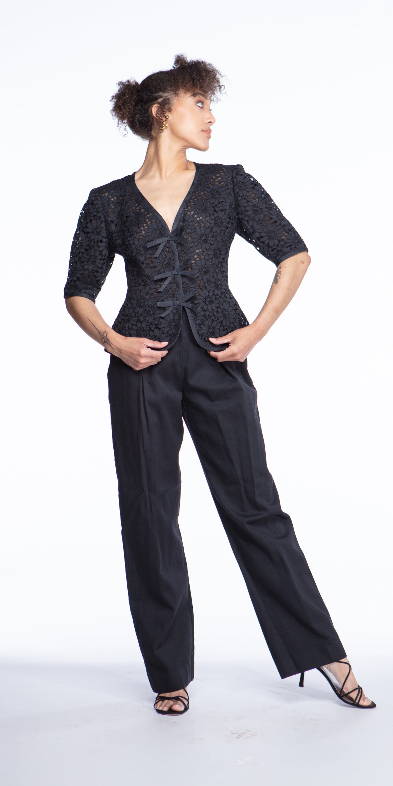 Emanuel Ungaro lace bodice top