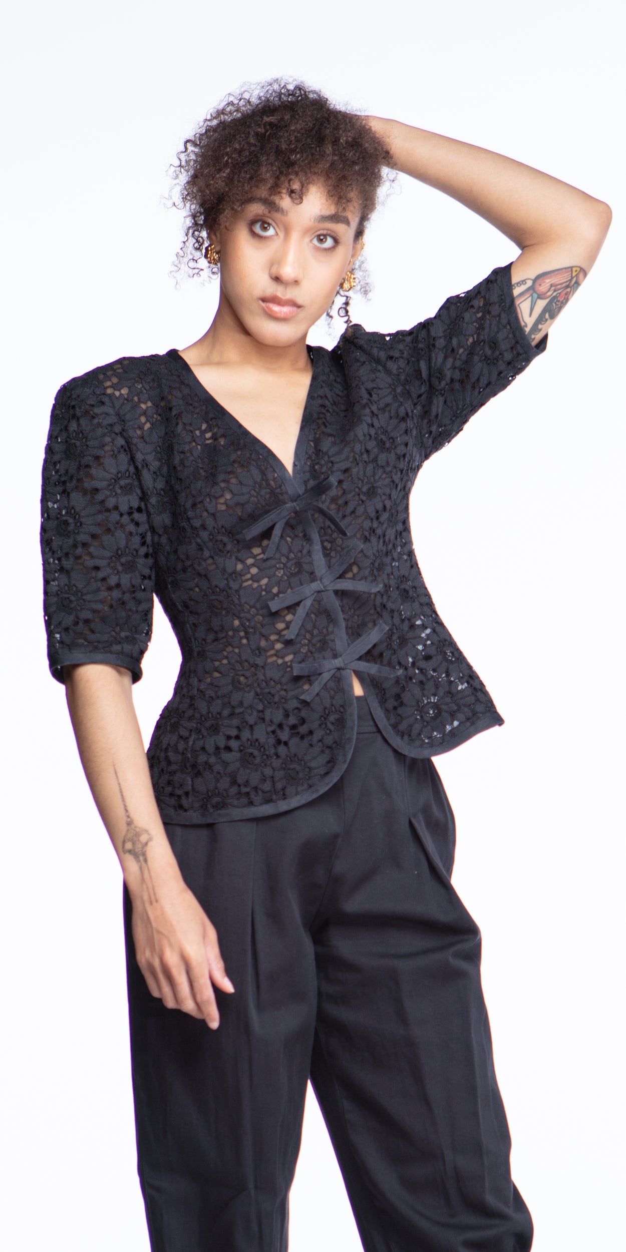 Emanuel Ungaro lace bodice top