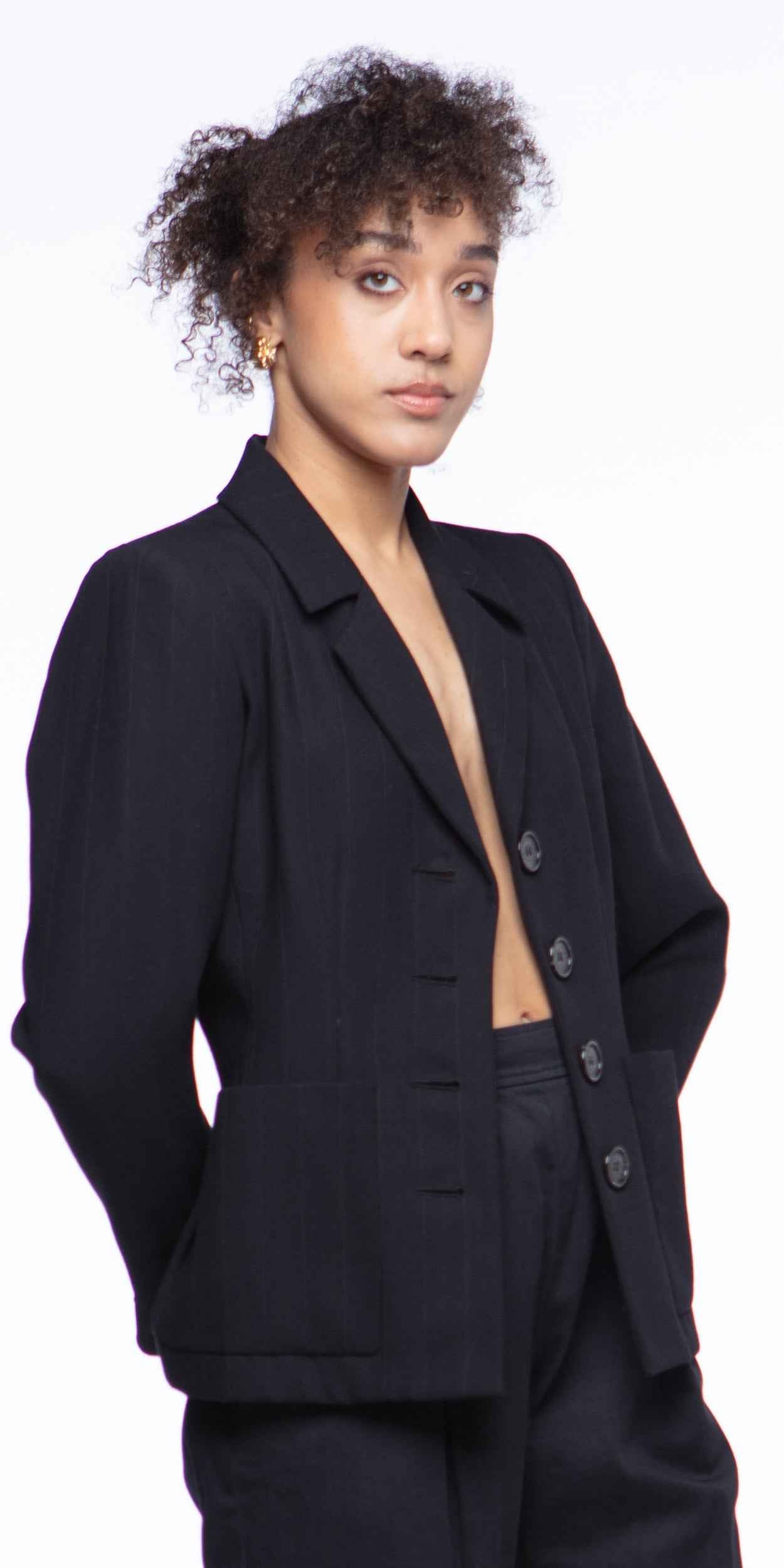 Yves Saint Laurent wool pinstripe blazer