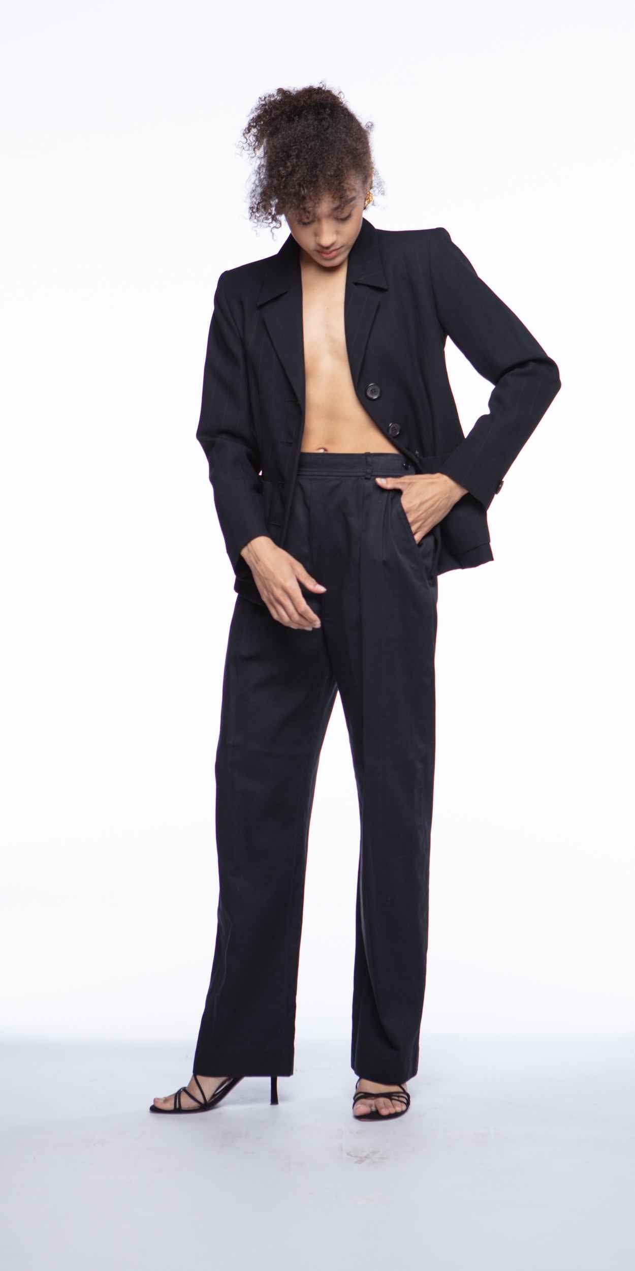 Yves Saint Laurent wool pinstripe blazer