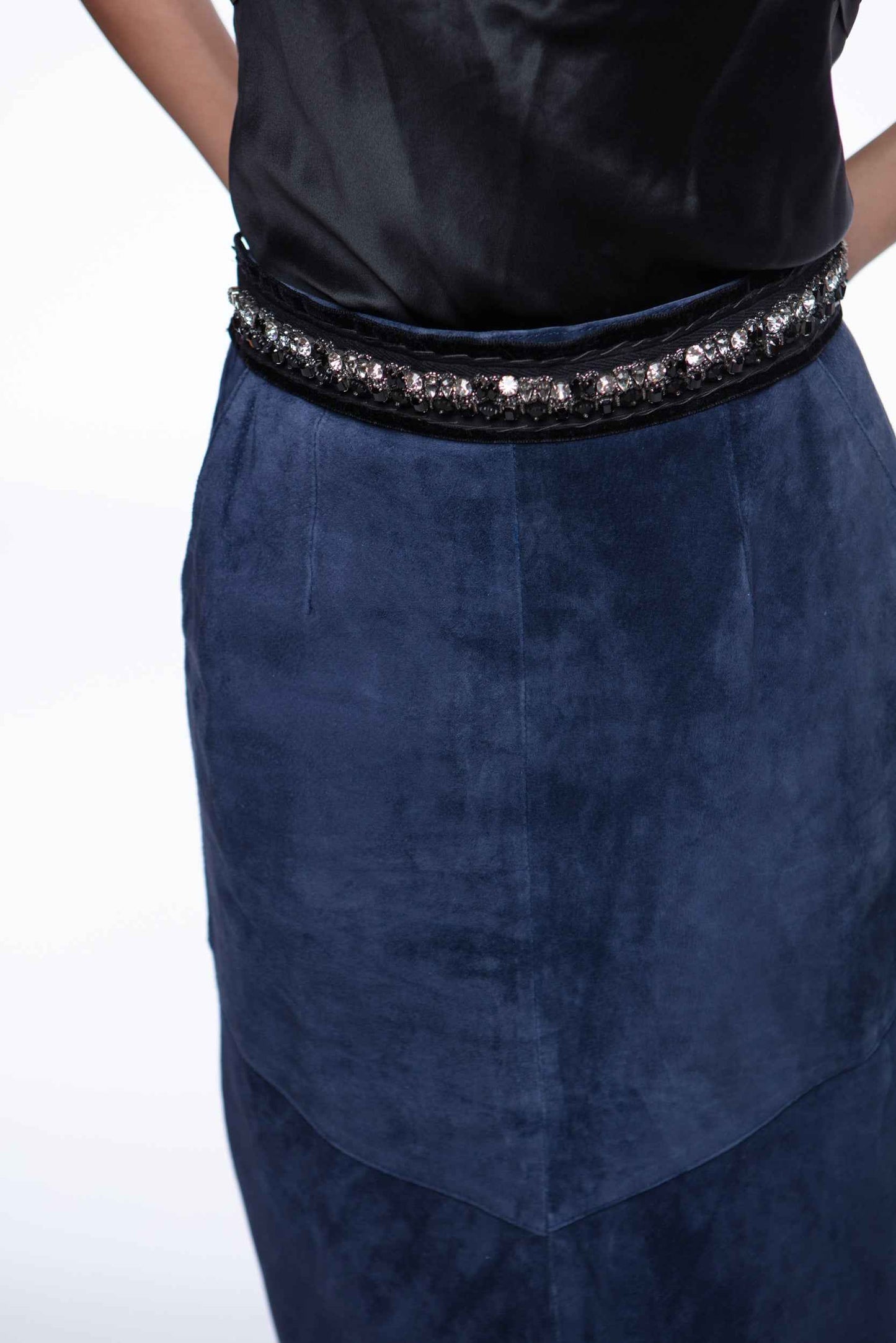 Suede skirt