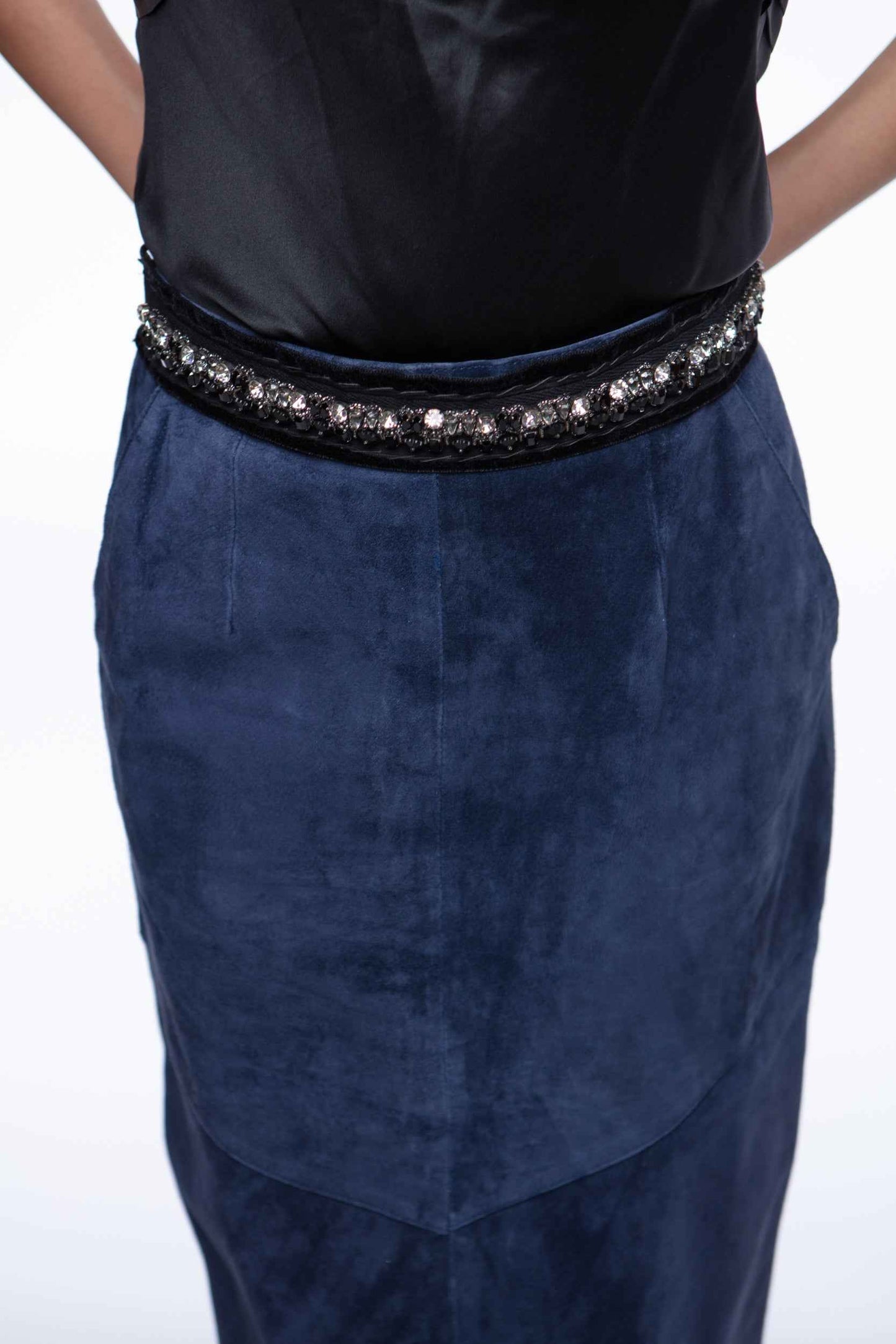 Suede skirt