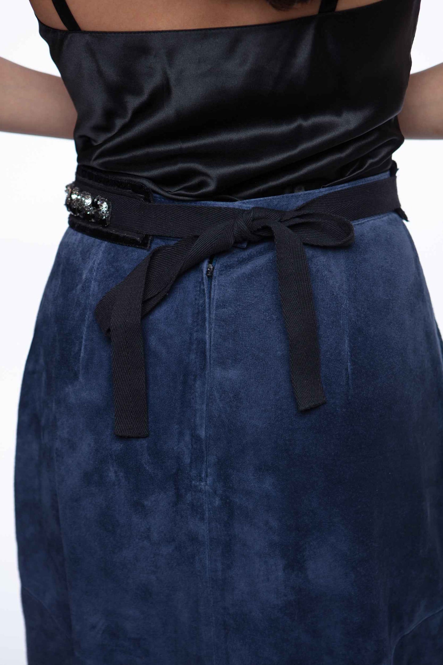 Suede skirt