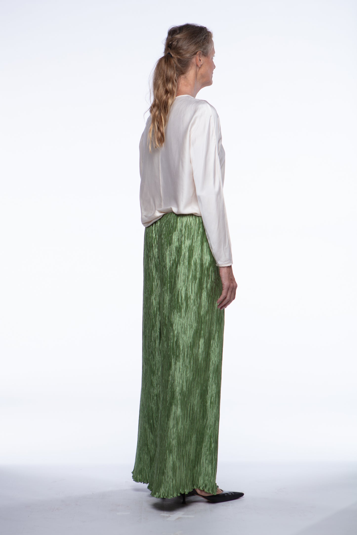 Mary McFadden plissé pants