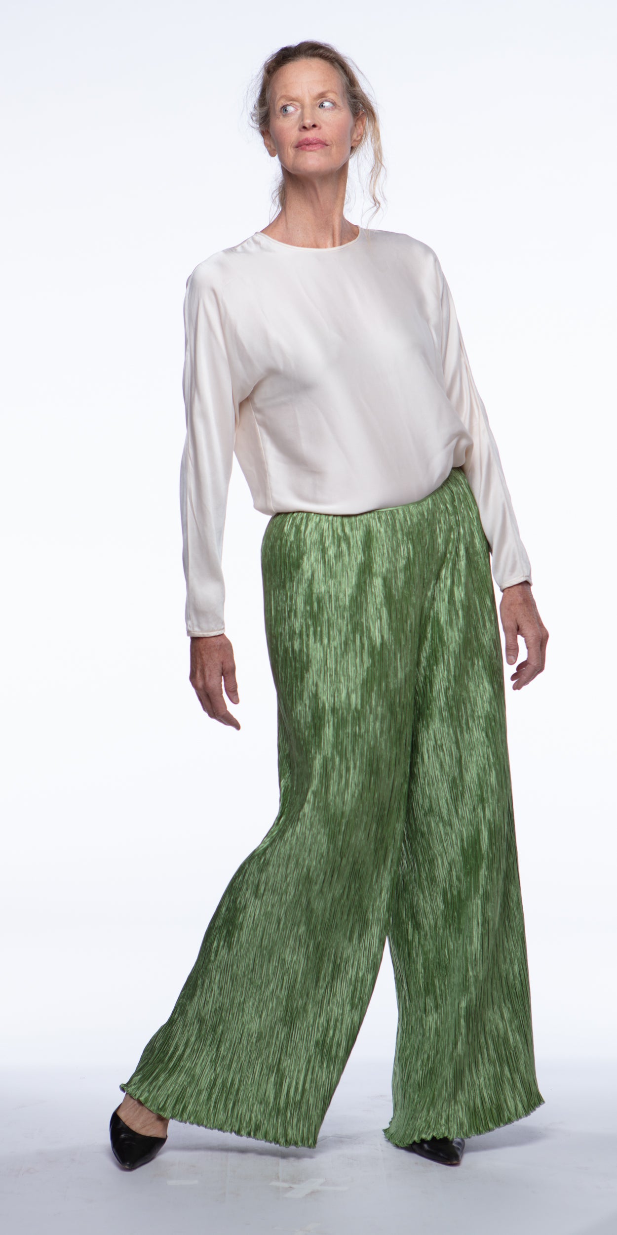 Mary McFadden plissé pants