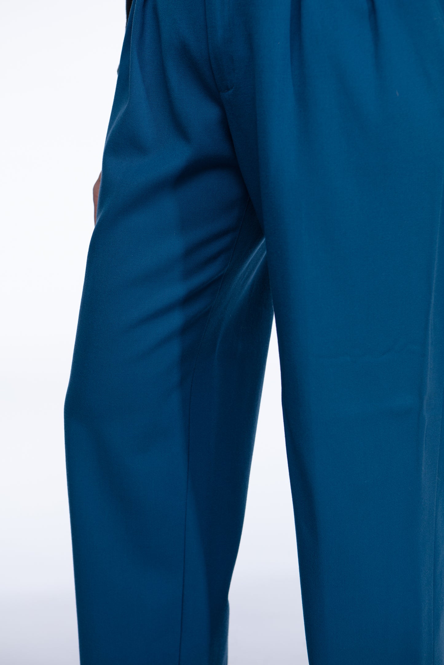 Yves Saint Laurent pleated wool trousers