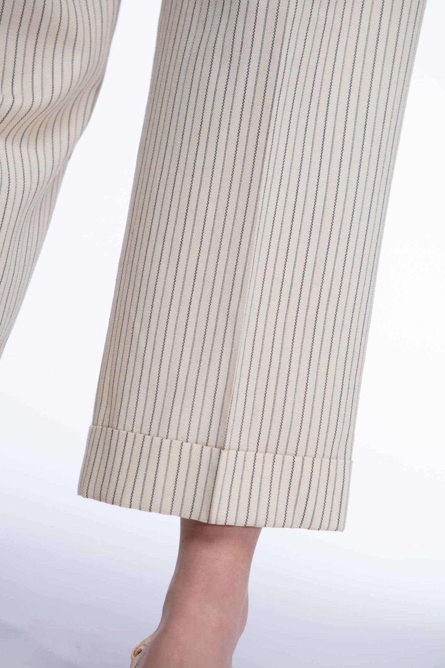 Valentino pleated pinstripe trouser pants