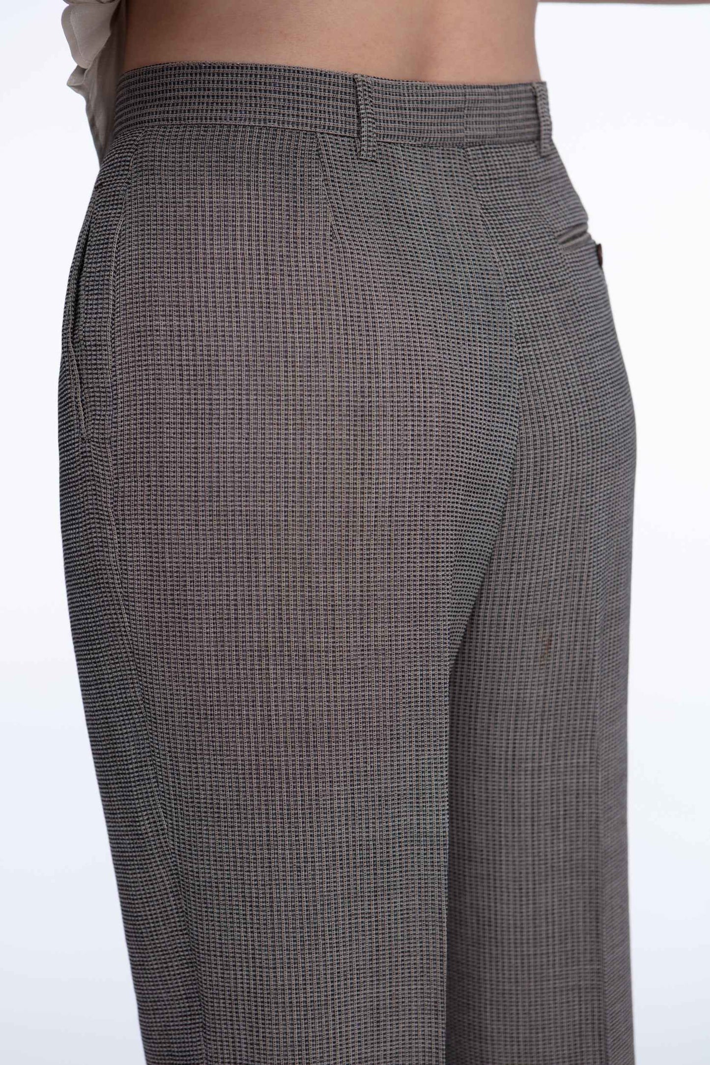 Zanella textured pleated trousers