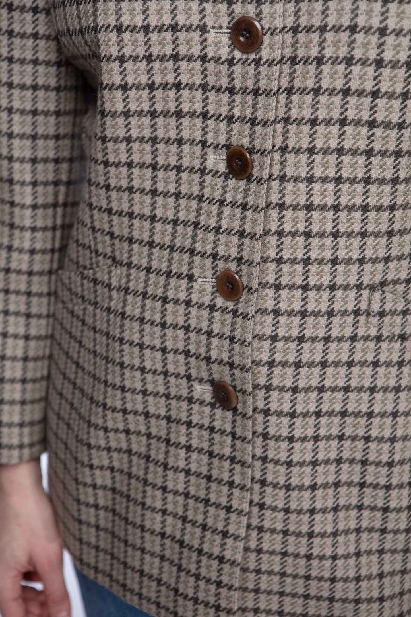 Escada houndstooth gingham jacket