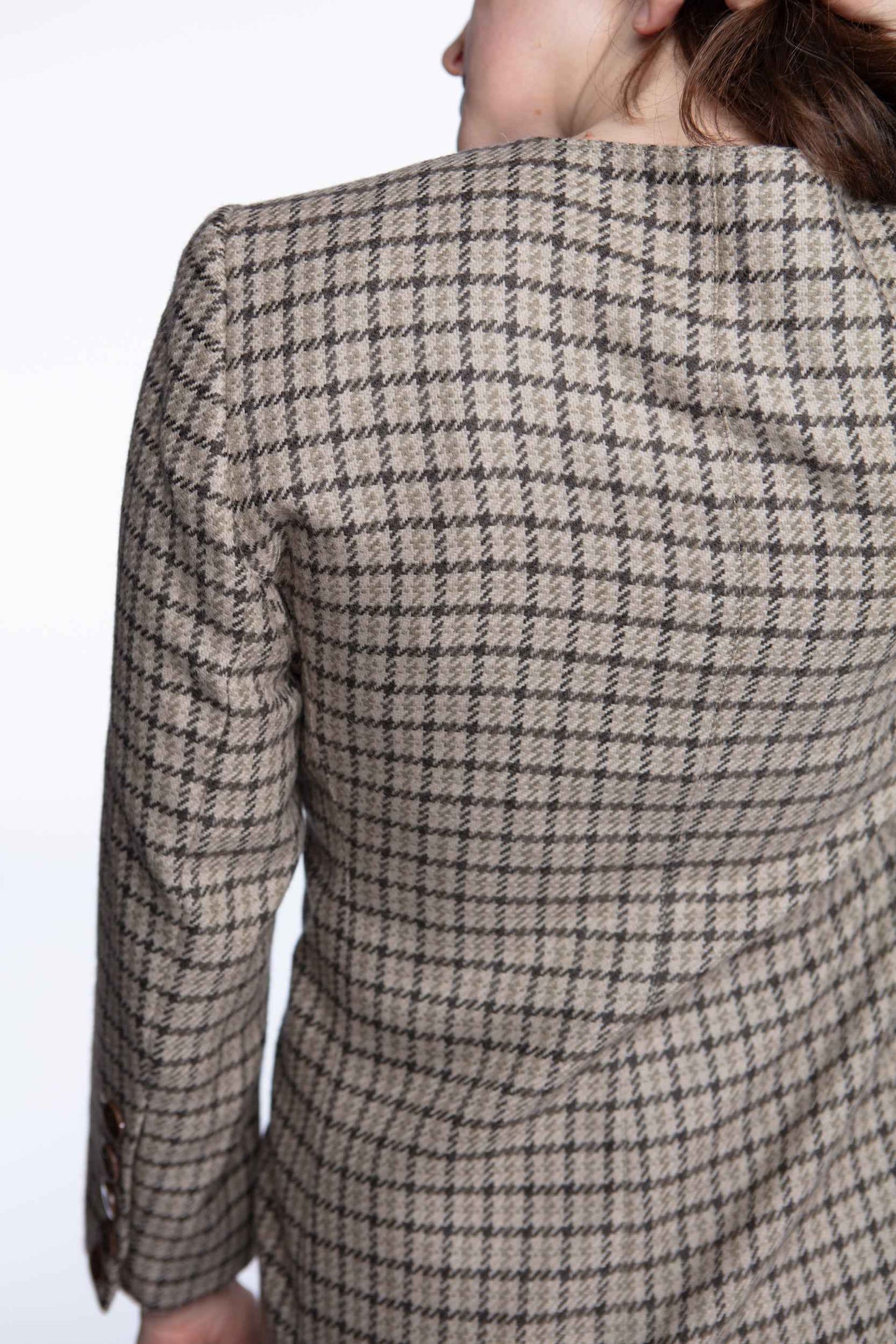 Escada houndstooth gingham jacket