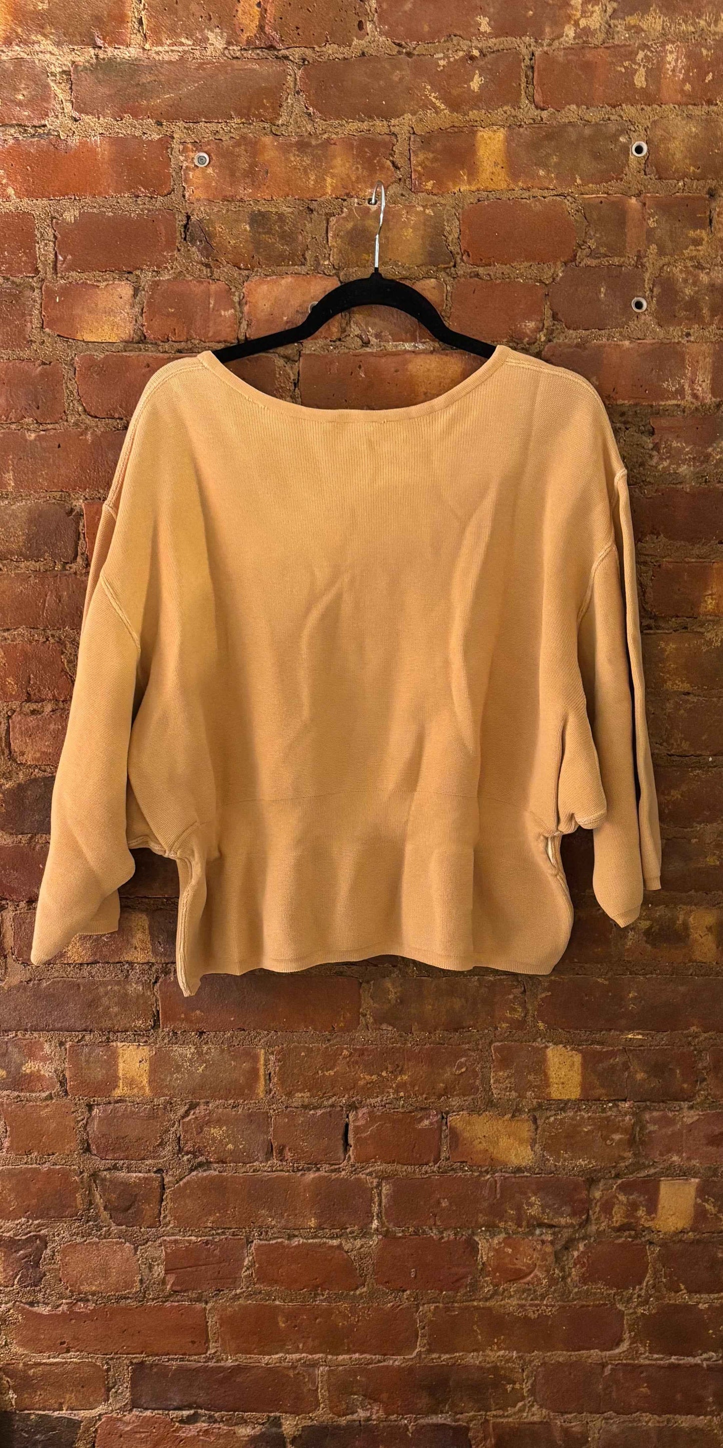 Alaïa Fall/Winter 1985 Tan Cotton Cropped Sweater