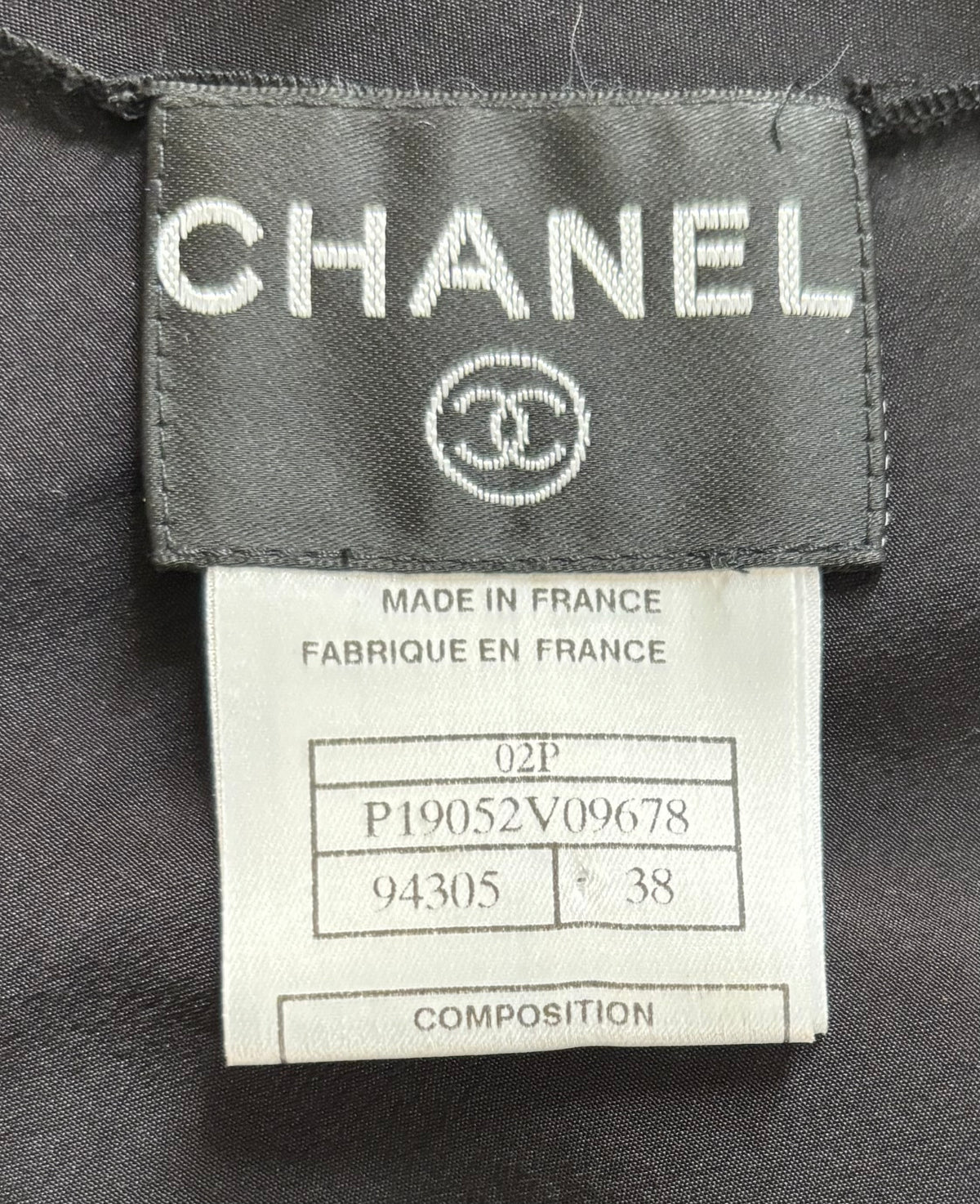 Chanel Spring/Summer 2002 Black Silk Caped Top