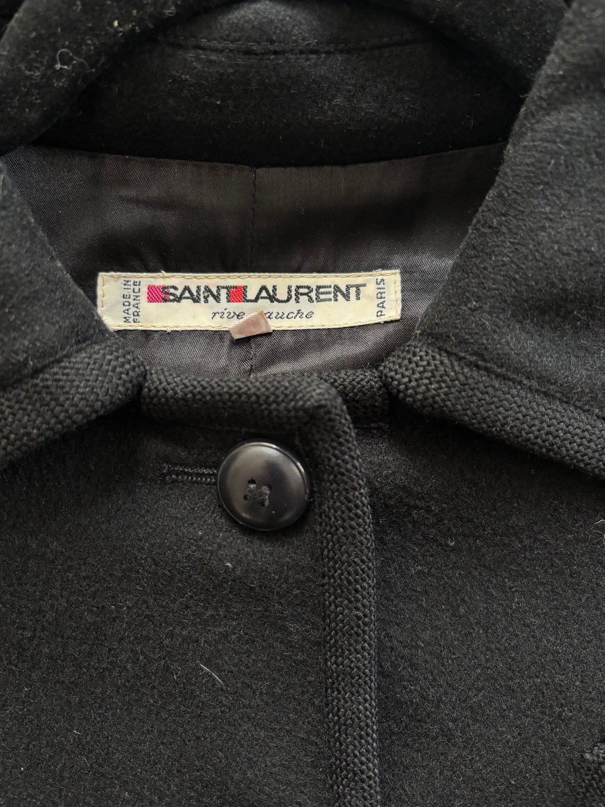 Yves Saint Laurent Fall/Winter 1982 Black Wool Jacket