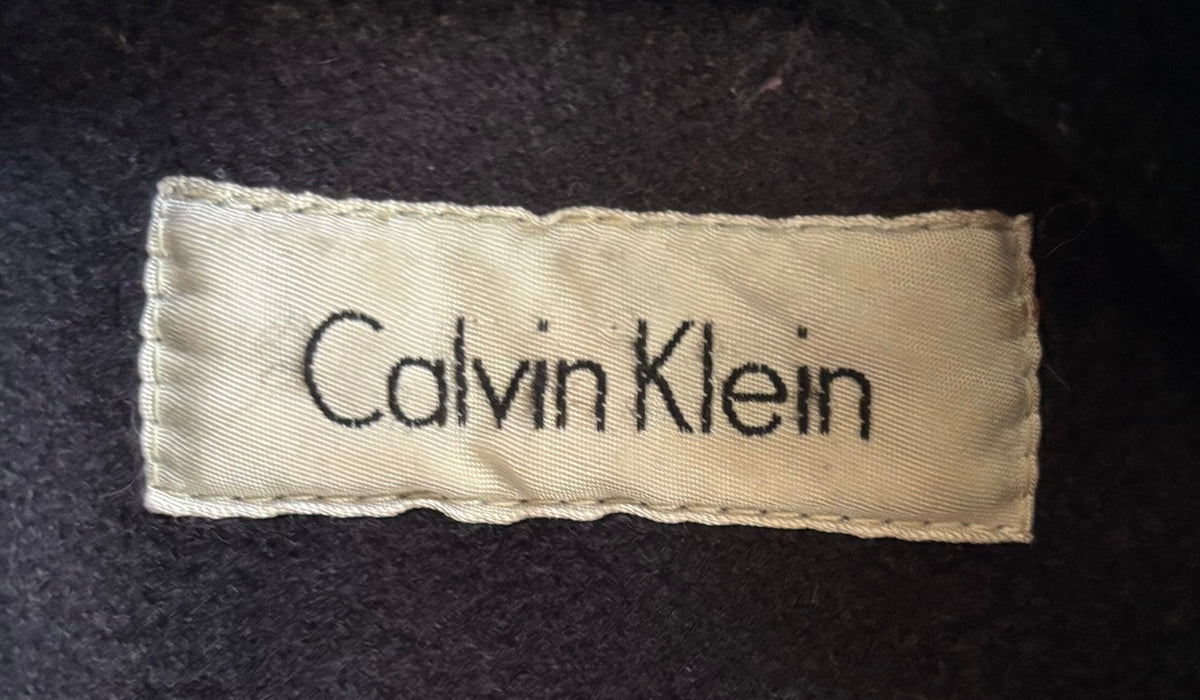 Calvin Klein 1990s-2000s Periwinkle Wool Coat