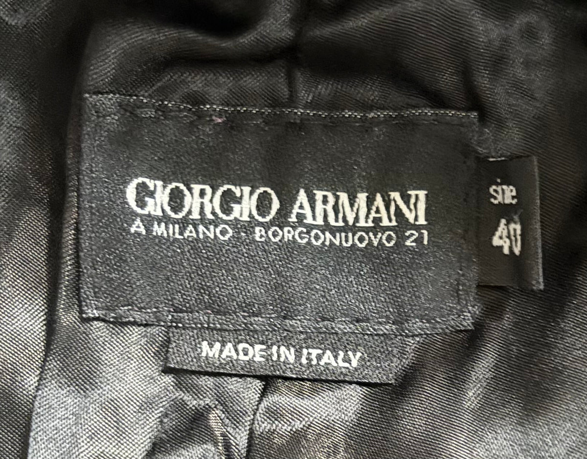 Giorgio Armani 1990s Brown Lambskin Leather Pants
