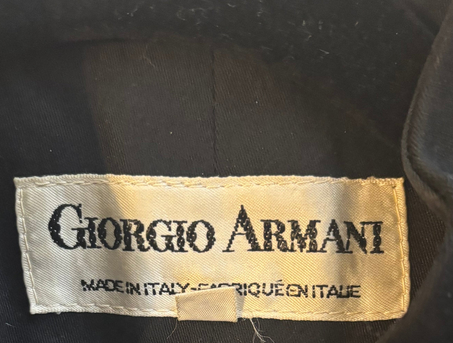 Giorgio Armani Fall/Winter 1981 Brown Corded Cotton Velvet Shawl Collar Jacket