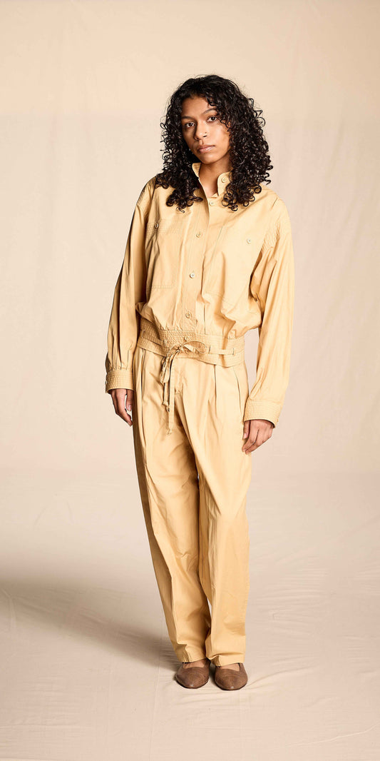 Yves Saint Laurent Spring/Summer 1978 Khaki Cotton Suit Ensemble