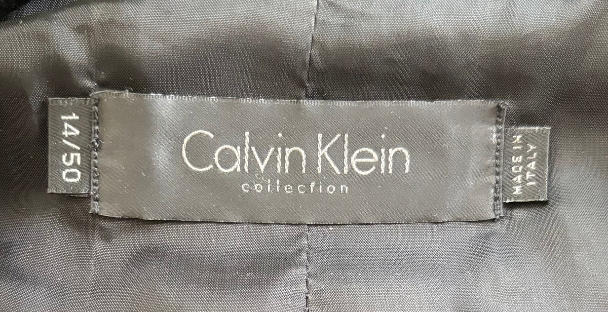 Calvin Klein Collection 2000s Black Lamb Leather Blazer