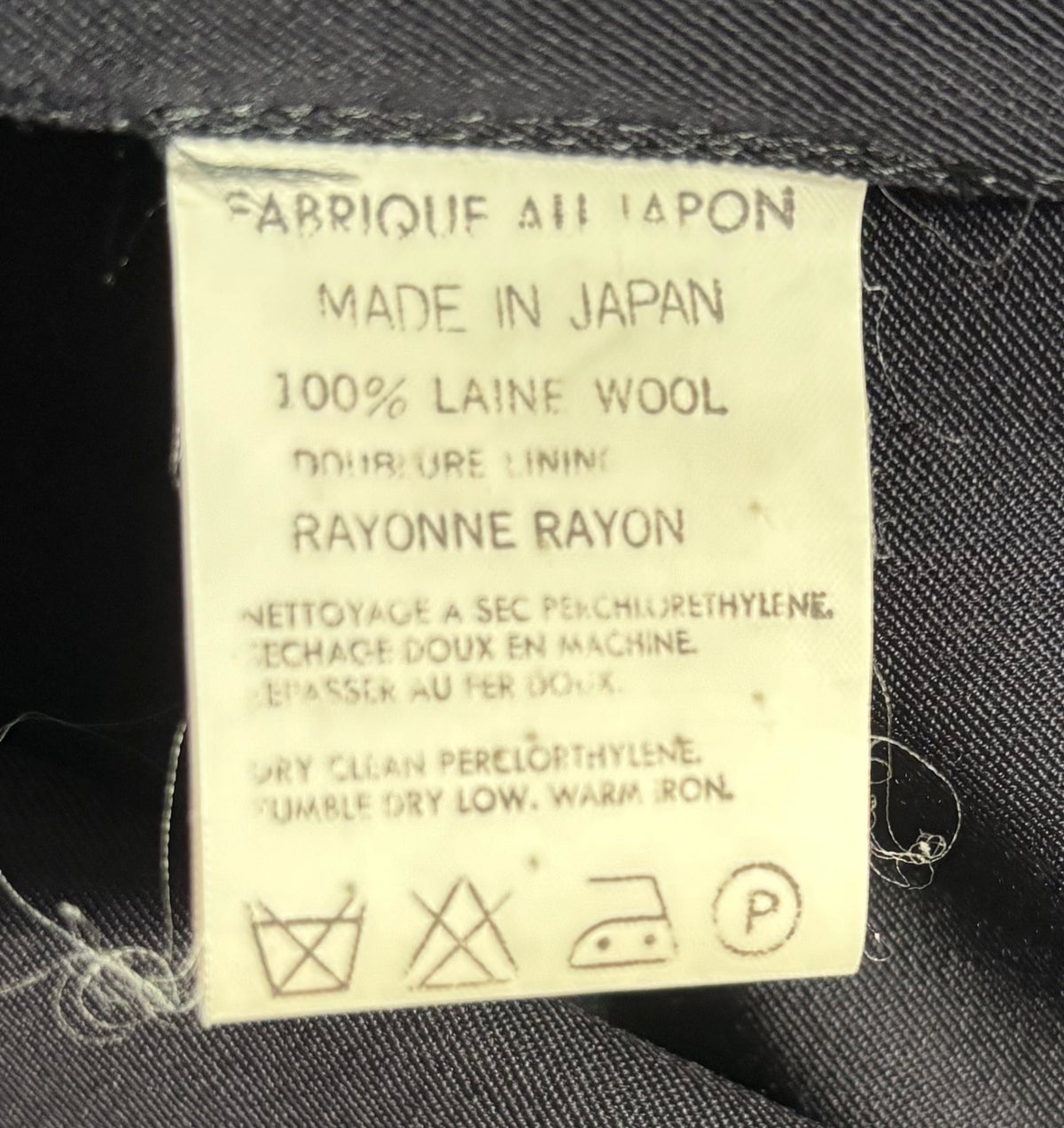 Y's by Yohji Yamamoto 1980s-1990s Navy Wool Suit