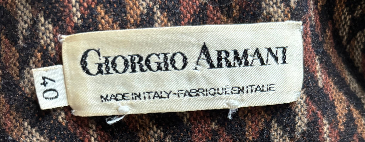Giorgio Armani Fall/Winter 1981 Geometric Woven Cape
