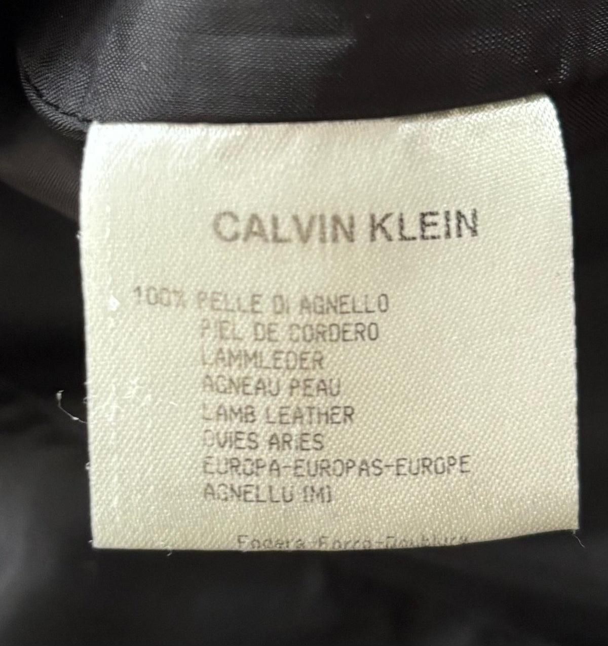 Calvin Klein Collection 2000s Black Lamb Leather Blazer
