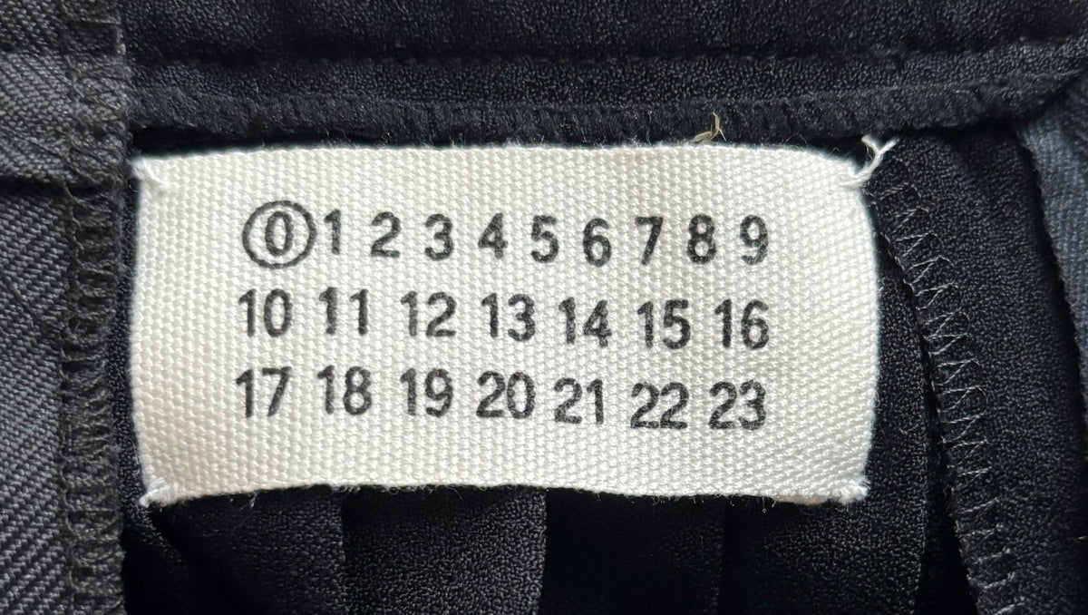 Margiela Spring/Summer 2001 Black Pleated Pieced Skirt