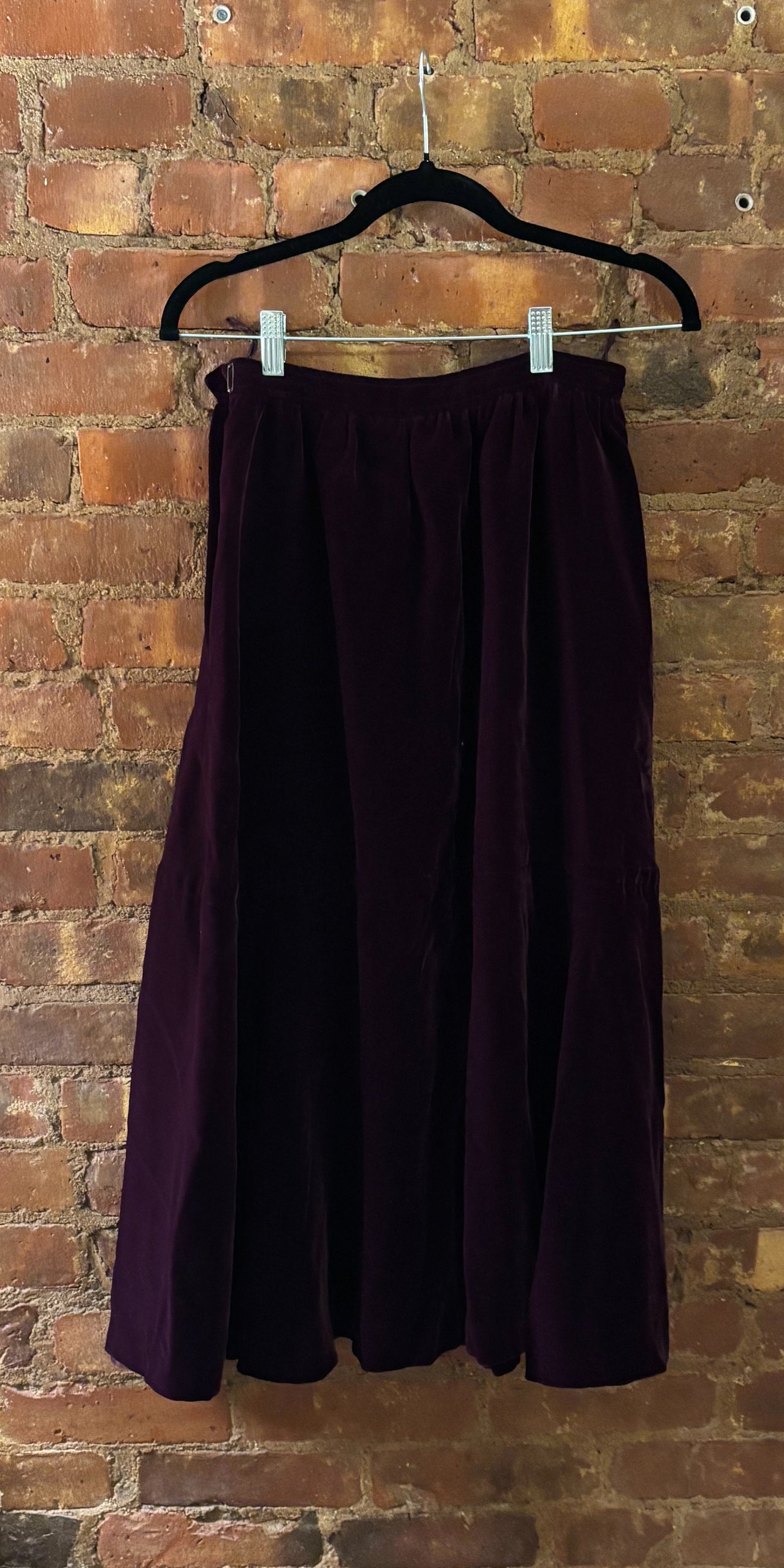 Yves Saint Laurent 1980s Violet Velvet Ensemble
