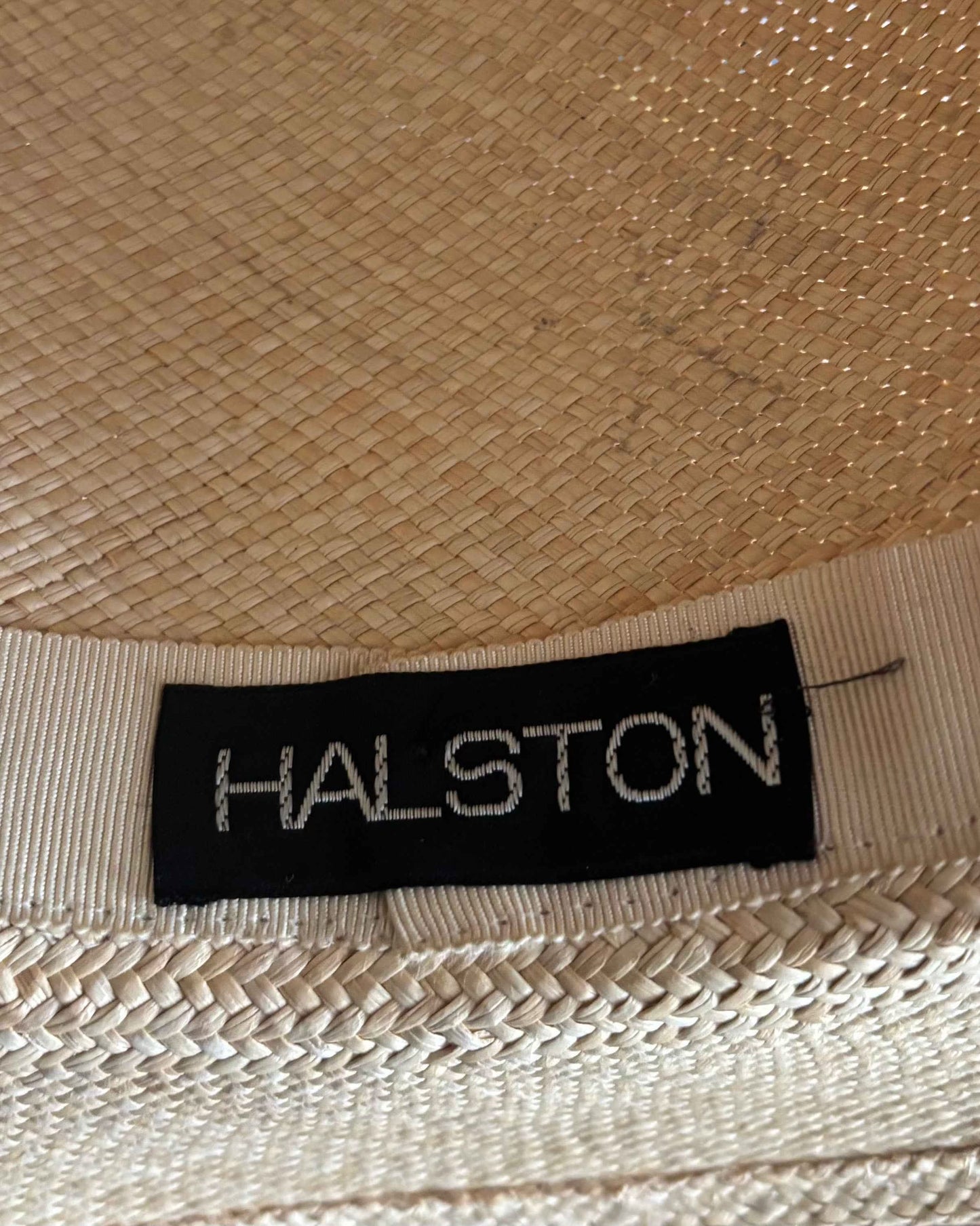 Halston 1970s Straw Hat